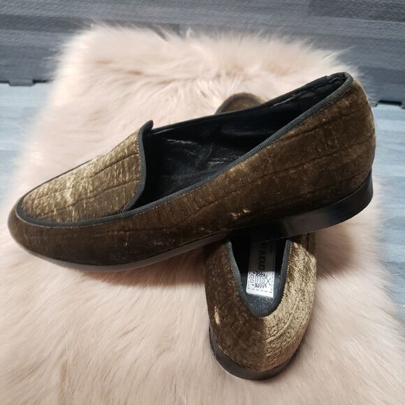 Andre Assous Golden Taupe Crushed Velvet Grosgrain - Picture 4 of 5